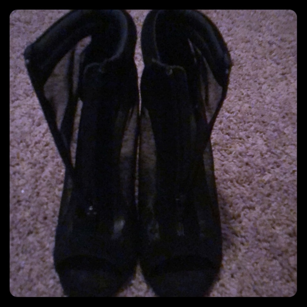 Peep toe boots size 8